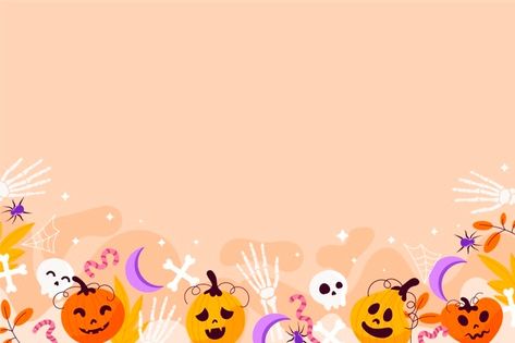 Halloween Cute Background, Halloween Zoom Background, Horizontal Halloween Wallpaper, Halloween Wallpaper Horizontal, Cute Halloween Banner, Slides Background, Marcos Halloween, Cute Halloween Wallpaper, Halloween Desktop Wallpaper