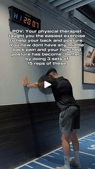 1.1K views · 875 reactions | HOW TO “FIX” YOUR POSTURE AND BACK PAIN 

This is an exercise that will mobilize your back and can help with both back pain and posture. Remember though, there is no such thing as a “perfect” posture. 🤔💭

The best posture is the one that aint painful💪 You can also combine these with strength exercises for the middle back and shoulders to “help” the posture 

#posture #posturefix #posturecorrection #physio #physicaltherapist #postureexercise #physicaltherapy #backpain #backpainrelief #middlebackpain #middlebackpainrelief | Physical Therapist, Sports Therapist, Personal Trainer | TokenAngel · Bbl Drizzy Posture Fix, Fix Your Posture, Middle Back Pain, Strength Exercises, Wall Workout, Physical Therapy Exercises, Posture Exercises, Perfect Posture, Mobility Exercises