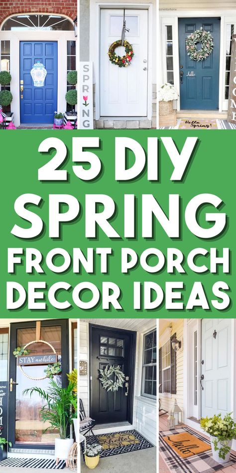 Welcome the season of renewal with enchanting spring front porch decor ideas. Dive into the world of creativity with DIY spring decorations and Easter front porch decorations, whether you prefer the charm of farmhouse spring decorations or modern spring porch decorations. From spring door decor and DIY spring wreaths to spring door signs. Adorn your porch with vibrant floral displays for spring porches and lush spring porch planters to create an inviting atmosphere. Easter Front Porch Decorations, Easter Front Porch, Front Porch Decorations, Spring Front Porch Ideas, Spring Front Porch Decor, Spring Front Porch, Front Porch Decor Ideas, Spring Porch Decor, Colorful Planters