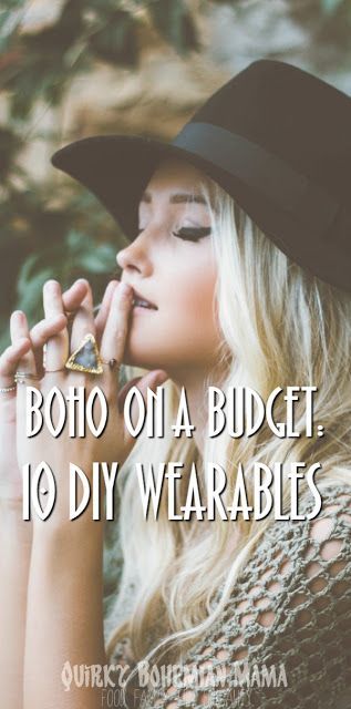 Boho on a Budget: 10 DIY Wearables {DIY Bohemian Clothing} Boho On A Budget, Diy Boho Clothes, Diy Bohemian, Bohemian Diy, Hippie Mom, Bohemian Mama, Bohemian Crafts, Affordable Boho, Look Boho Chic