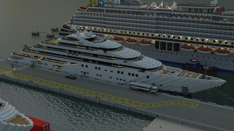 Minecraft Yacht, Minecraft Vehicles, Planet Minecraft, Minecraft Ps4, Minecraft Banner, Low Deck, Minecraft Banner Designs, Minecraft Banners, Yacht Builders