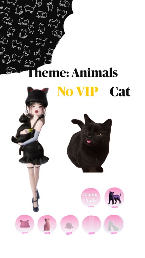 Dti cat outfit Animal Theme, Dress To Impress, Animals