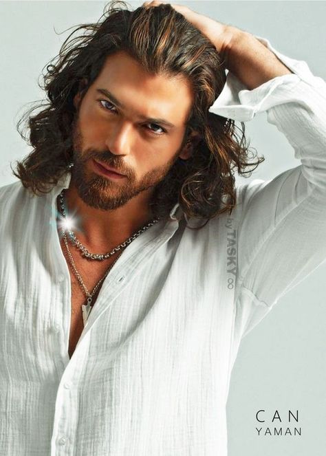 CAN YAMAN Male Art Model, Male Model Face, Fashion Models Men, Turkish Men, Can Yaman, Model Face, Erkenci Kuş, Character Modeling, Long Hair Styles Men