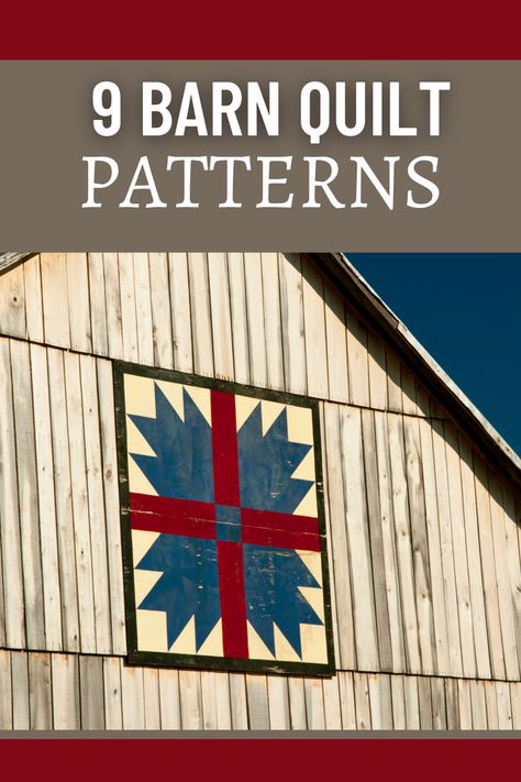 Discover the charm of barn quilt patterns! Elevate your space with our collection featuring intricate designs and vibrant colors. From traditional to modern, find the perfect pattern to showcase your creativity. Transform any surface into a work of art with these stunning barn quilt patterns. Start your quilting journey today! Simple Barn Quilt Patterns, How To Make A Barn Quilt, Barn Quilt Patterns Meanings, Crochet Blanket Variegated Yarn, Barn Quilts Diy, Barn Quilt Patterns Templates Easy, Wooden Barn Quilts, Free Barn Quilt Patterns, Quilt Diy