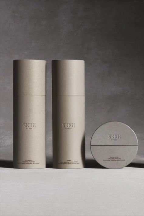 Kim Kardashian Unveils Skincare Line 'SKKN By Kim' Skin Kim Kardashian, Kim Kardashian Skin Care Products, Skincare Line Business, Modern Package Design, Kim Skincare, Skin By Kim, Kim Kardashian Skin Care, Luxury Skincare Packaging, Luxury Cosmetic Packaging