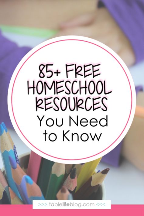 85+ Free Homeschool Resources to Keep in Your Back Pocket Homeschool Middle School, Free Homeschool Curriculum, Free Homeschool Resources, Free Homeschool Printables, Homeschool Freebies, Online Homeschool, Homeschool Education, Art Poetry, Homeschool Schedule