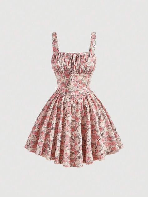 Plus-koon Muoti, Promotion Dresses, Cute Dress Outfits, Short Summer Dresses, Mini Cami Dress, Mini Robes, Grad Dresses, Flower Dress, Look Vintage