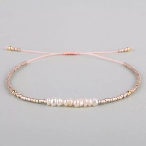 Bracelet Pearls, Bracelet Miyuki, Handmade Gold Jewellery, Miyuki Bracelet, Swarovski Beads, Gold Bracelets, Bracelet Diy, Girl Jewelry, Bracelets Jewelry