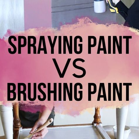 Are you looking for an easy and cost-efficient way to update your furniture? Learn the pros and cons of spray paint vs brush paint furniture to find a method that best fits your needs. Take advantage of this helpful advice today and start transforming your furniture! Spray Paint That Looks Like Wood, Spray Paint Dining Table, Spray Paint Vs Brush On Furniture, Spray Paint Furniture Wood, Can You Spray Paint Wood Furniture, Best Way To Paint Furniture, Best Spray Paint For Furniture, Chalk Spray Paint Furniture, How To Spray Paint Furniture