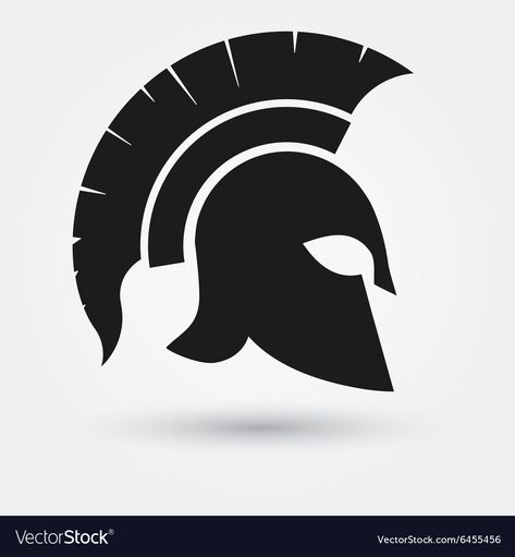 Spartan warrior Helmet Royalty Free Vector Image Clock Template, Circle Arrow, Spartan Logo, Gladiator Helmet, Airplane Silhouette, Spartan Tattoo, Shield Icon, Warrior Helmet, Greek Warrior