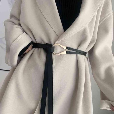 Belts Gold Buckle Belt Women PU Leather Black Knot Long Wiastband For Female Coat Accessories From Nicewatchnice, $7.24 | DHgate.Com Coat Accessories, Female Coat, Winter Coat Dress, Womens Dress Coats, Women Belt, Belt Women, Designer Belts, Fashion Belts, Waist Strap