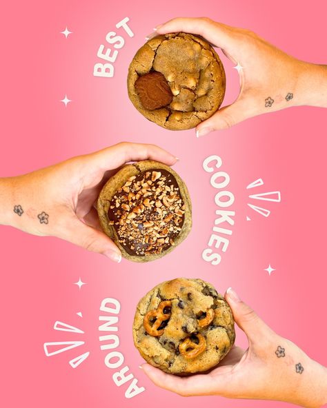 FACTS 😉 🍪Our cookies are: •Homemade 💗 •Freshly Baked the morning of collection/shipping 👩‍🍳 •Made with the best ingredients 🍪 •SO DELICIOUS & IRRESISTIBLE 😍🤤 We KNOW you’ll LOVE them😉❤️ ••••• #cookies #cookiebusiness #ballito #southafrica #desserts Cookies Photoshoot Ideas, Aesthetic Cookie Pictures, Cookie Shop Branding, Cookies Marketing, Cookies Photoshoot, Cookie Photoshoot, Cookie Photography, Cookies Photography, Food Photography Dessert