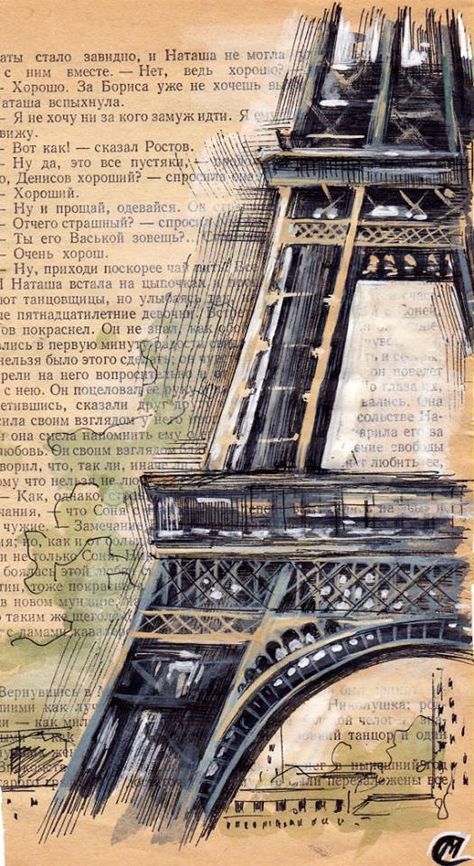 Kertas Vintage, Kunstjournal Inspiration, Gcse Art Sketchbook, Rasy Koni, Newspaper Art, Book Page Art, Dictionary Art, Paris Art, Gcse Art