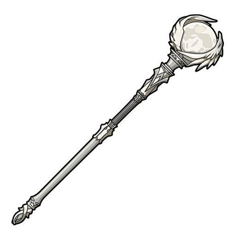 Anime Magic Staff, Staff Ideas Magic, Magical Staff Design, Scepter Drawing, Magic Wand Design, Magic Scepter, Staff Magic, Gacha Props, Props Art