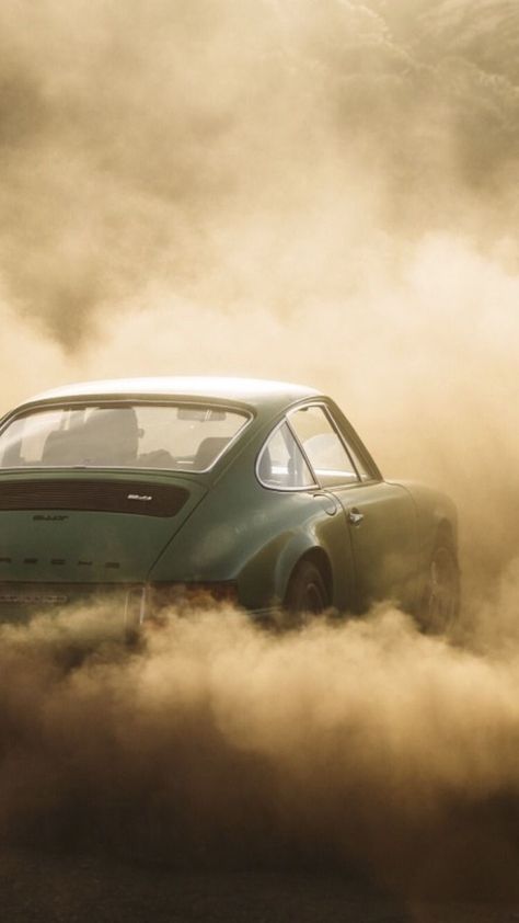 dust, car, fog, vehicle, landscape, sunset, sky, asphalt, rain, road, smoke, sepia, storm, automotive, mist Singer Porsche, Old Vintage Cars, Vintage Porsche, Vw T1, Automotive Photography, Classy Cars, Classic Porsche, Porsche Cars, Pretty Cars