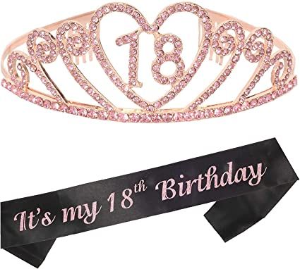 18th Birthday Sash, It's My 18th Birthday, 16th Birthday Gifts For Girls, 18th Birthday Gifts For Girls, 18th Birthday Decorations, 16th Birthday Decorations, Birthday Party Accessories, Birthday Tiara, Birthday Sash