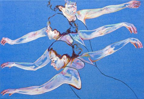 'Waves' by Cristina Troufa, contemporary Portuguese artist #womensart Christina Troufa, Cristina Troufa, Sketch Room, Different Kinds Of Art, Figurative Artwork, Figurative Painting, Time Art, A Level Art, Dance Art