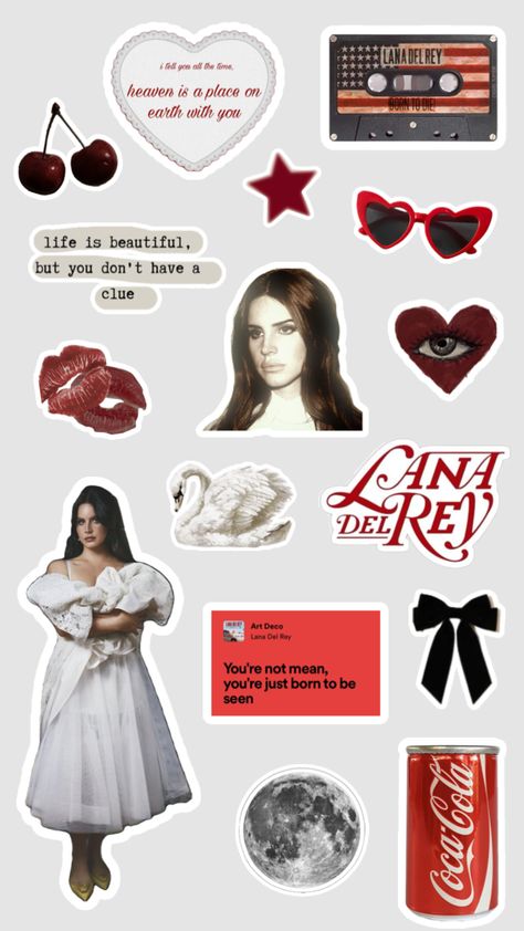 lana del rey stickers Lana Del Rey Stickers, Children's Day Activities, Lana Del Rey Art, Laptop Case Stickers, Laptop Decoration, Aesthetic Grunge Tumblr, Travel Collage, Homemade Stickers, Scrapbook Printing