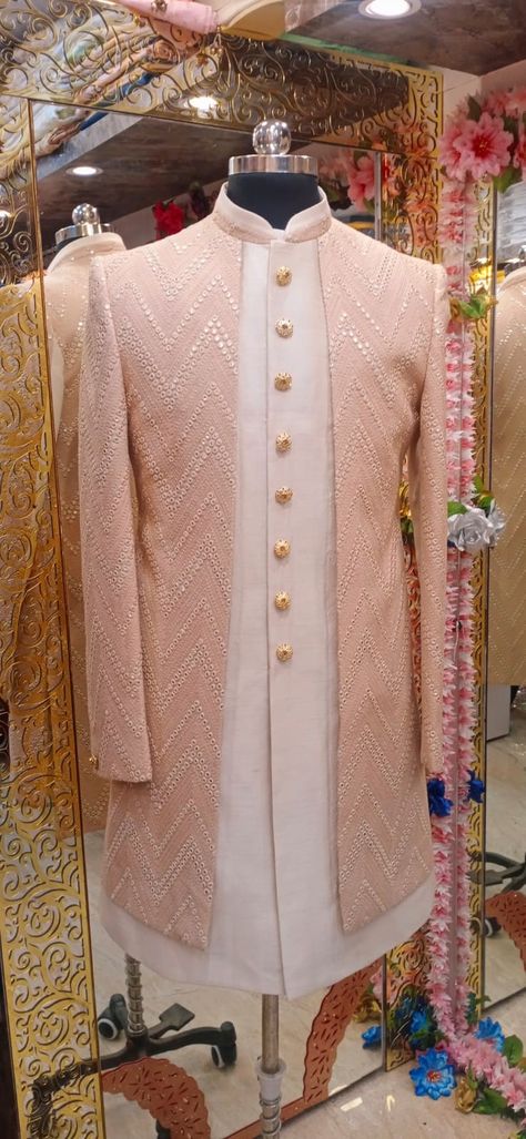 9819925647 Gents Traditional Wear Indian, Sadri Kurta For Men New, Wedding Dress For Men Suits, Latest Sherwani Designs For Men, Groom Outfit For Sangeet, Groom Kurta Indian Weddings, Mens Ethnic Wear Wedding Indian Groom, Wedding Outfit For Groom Indian, Royal Sherwani For Groom