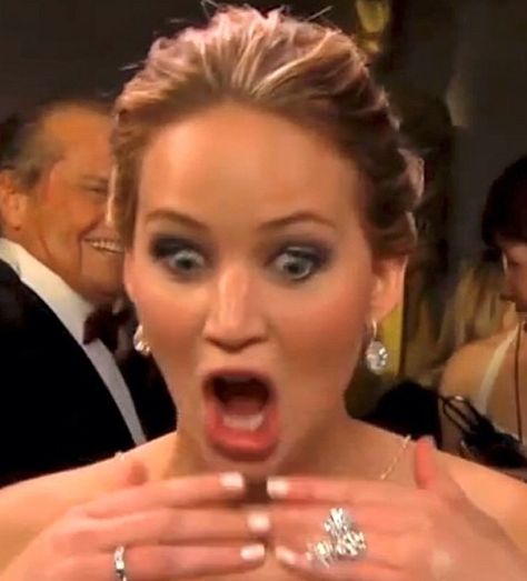 #derp Jennifer Lawrence Meme, Jennifer Lawrence Funny, Mockingjay Part 2, Funny Aesthetic, Media Landscape, Jack Nicholson, Oscar Winners, Mockingjay, Jennifer Lawrence