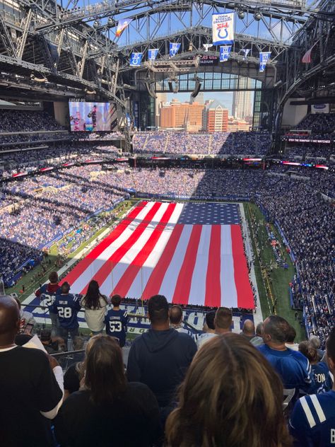 Football America, Football Wags, Colts Football, Stadium Design, Sports Aesthetic, Nfl Games, The American Flag, Flag Football, Football Nfl