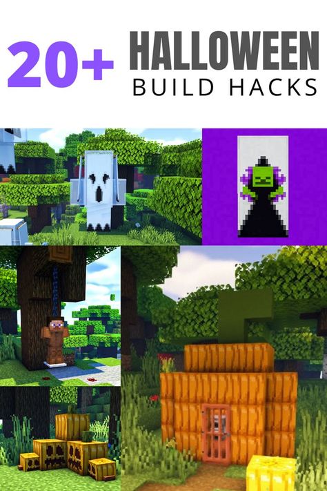 20+ Minecraft Halloween Build Hacks & Ideas Minecraft Halloween Build, Decorations In Minecraft, Minecraft Fall Builds, Minecraft Halloween Ideas, Minecraft Halloween, Horror Black, Its Halloween, Halloween Love, Scary Houses