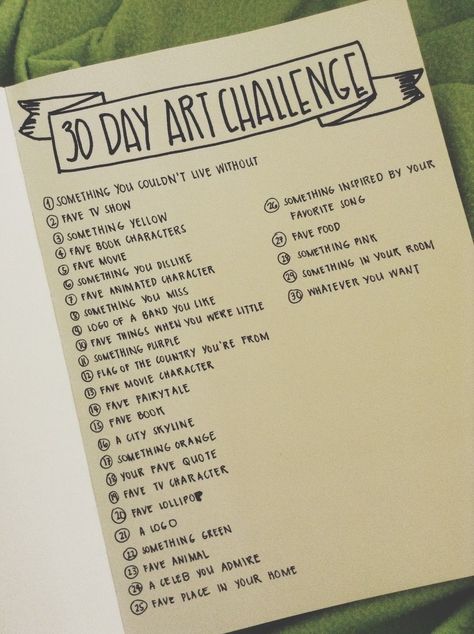 Drawing Ideas Easy For Teens, Day Art Challenge, 30 Day Art Challenge, Art Journal Challenge, 30 Day Drawing Challenge, Drawings For Boyfriend, Journal Challenge, Drawing Ideas List, Film Disney