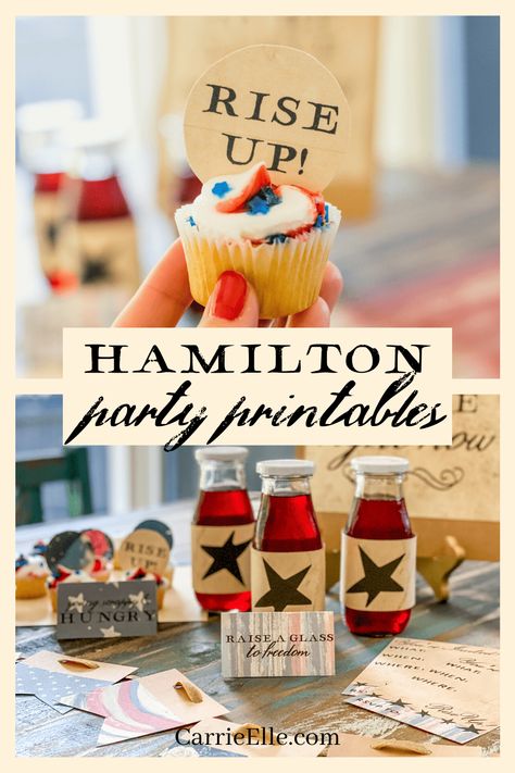 Hamilton Party Printables - Carrie Elle Alexander Hamilton Birthday, Hamilton Party, Kids Gratitude Journal, Broadway Theme, Broadway Party, Gratitude Journal For Kids, Journal For Kids, Writing Prompts For Kids, Hamilton Watch