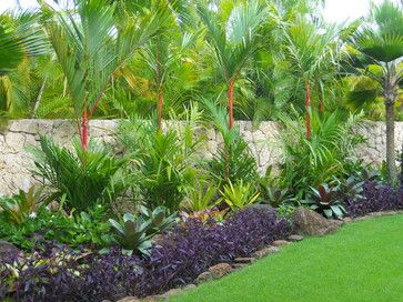 South Florida Tropical Landscaping Ideas | ... tropical - landscape - hawaii - by Loriann Gordon Landscape Architect Tropical Backyard Landscaping, Tropical Landscape Design, Florida Landscaping, Tropical Garden Design, Backyard Garden Layout, Tropical Backyard, Florida Gardening, Backyard Garden Design, Tropical Landscaping