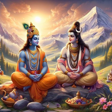 Krishna And Mahadev Together, Shiv And Krishna Together, Shivaparvathi Images, Shiv Krishna, Krishna And Mahadev, Parvati Mata, Hari Hara, Kanha Ji Images, Little Kanha Ji Images