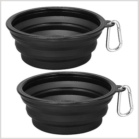 Kytely Large Collapsible Dog Bowls 2 Pack, 34oz Foldable Dog Travel Bowl, Portable Dog Water Food Bowl with Carabiner, Pet Fe Dog Travel Bowl, Collapsible Dog Bowl, Travel Dog Bowl, Collapsible Bowl, Dog Water Bowls, Water Food, Dog Things, Dog Food Bowls, Apocalypse Survival