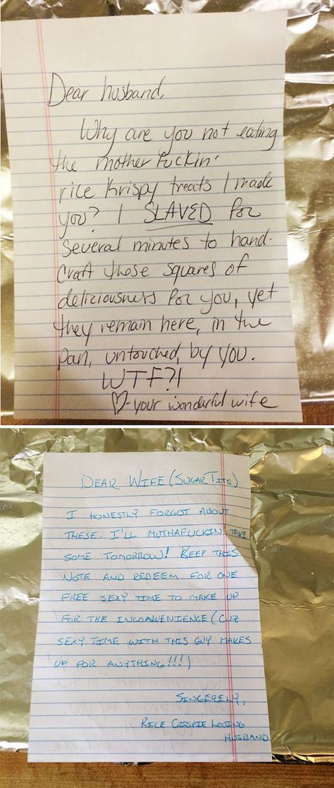 19 of the Funniest Love Notes You Will Ever Read  #funny #pictures #photos #pics #humor #comedy #hilarious #joke #jokes #note #notes #letter #letters #quotes #love #relationships #marriage Funny Relationship Pictures, Husband Quotes Funny, Loving Couples, Couple Quotes Funny, Funny Relationship Jokes, Funny Relationship Quotes, Love Husband Quotes, Super Funny Quotes, Relationship Jokes