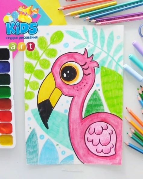 Drawing Ideas Creative Colorful, Drawing Ideas Creative, Oil Pastel Drawings Easy, Easy Drawings For Kids, Easy Doodles Drawings, Cute Doodles Drawings, Small Canvas Art, Kids Drawings, Book Art Diy