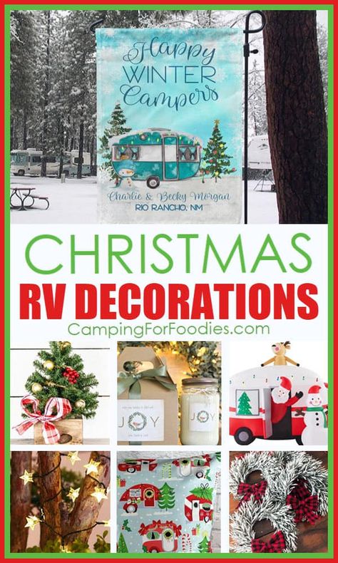 Rv Christmas Decorations, Rosemary Christmas Tree, Themed Christmas Decorations, Rv Christmas, Christmas Lights Inside, Christmas Tree Store, Gift Hacks, Temporary Decorating, Christmas Chair