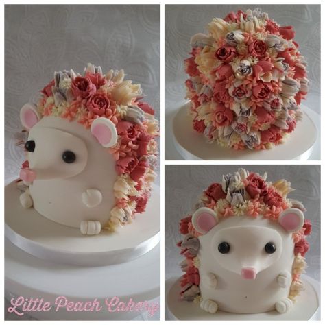 Hedgehog Cake Tutorial – Little Peach Cakery Cat Cakes, Hedgehog Cake, Lovers Lane, Animal Cakes, Special Cakes, Unicorn Cat, Kue Ulang Tahun, Awesome Cakes, Cool Cakes