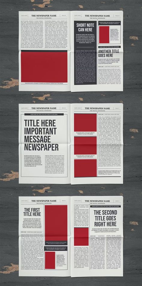 Small Classy Newspaper Template InDesign. 16 Pages. Newspaper Magazine Layout, Layout Newspaper Design, Newspaper Layout Ideas, Cool Newspaper Design, Newspaper Ideas Design, Newspaper Page Design, Editorial Page Newspaper, News Letter Layout, News Letter Design Layout