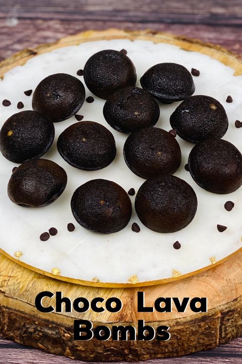 Chocolate Mini Cakes, Choco Lava, Ball Recipes, Chocolate Lava, Lava Cakes, Balls Recipe, Crafts Paper, Healthy Cookies, Bake Sale