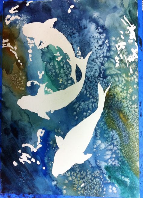 Masking Fluid Art Ideas, Watercolor With Masking Fluid, Masking Fluid Art, Negative Painting Acrylic, Masking Fluid Ideas, Acrylic Pour Art, Masking Fluid Watercolor Ideas, Masking Fluid Watercolor, Reverse Watercolor