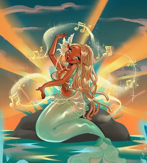 Black Mermaid Art, Mythical Creatures List, Lgbtq Pfp, Planet Her, Mermaid Drawing, Oc Fanart, Mermaid Drawings, Mermaid Pictures, Mermaid Aesthetic