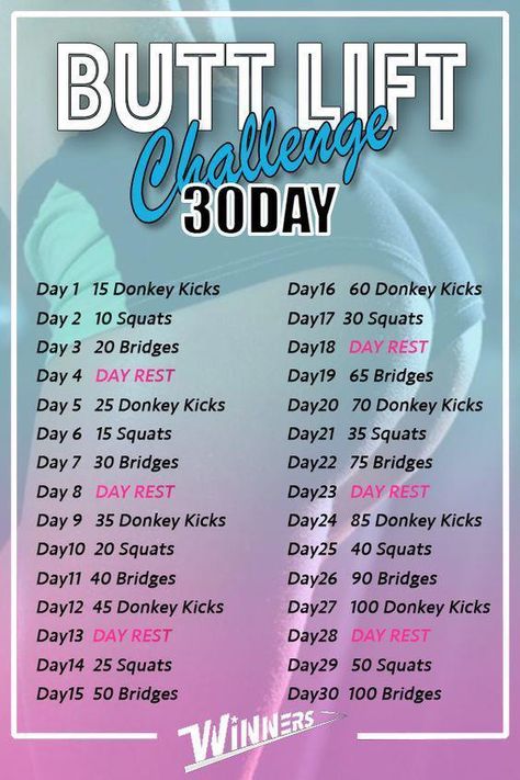 Don't forget re-pin this on your board. 30 DAY CHALLENGE Butt lift. Butt workout women for you. You can do this booty workout women at home or gym. After 30 days you'll have nice body. Fitness plan… Challenge 30 day for women | Butt lift | Perfect booty Weight Loss amys_love... #WeightLossExercisePlan Donkey Kicks Challenge, One Week But Lift Workout, Glute Bridge Challenge 30 Day, Bridge Challenge 30 Day, How To Have A Nice Body Shape, Donkey Lifts Workout, 30 Day Fitness Challenge For Women, How To Get A Big But In A Day, Workouts To Lift Your But