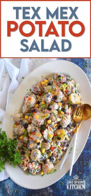 Baby Potato Salad, Mexican Potatoes, Salad Summer, Summer Potluck, Black Beans Corn, Potato Pasta, Vegetable Side Dishes Recipes, Side Dish Recipes Easy, Yummy Salad Recipes