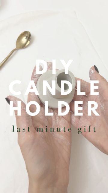 DEBORAH STUBBINGTON on Instagram: "DIY AIR DRY CLAY CANDLE HOLDERS - great last minute gift idea. I made these on my insta LIVE crafting session and thought I would share the tutorial here. U get my air dry clay from @hobbycrafthq but you’ll also find it on Amazon. Stay tuned for part two this evening when I share the finished painted candle holders. #DebsDIYChristmas . . . . . #diychristmas #diychristmasgifts #diyideas #simplecrafts #airdryclay #airdryclaycreation #craftychristmas #budgetgiftideas #homemadepresents #diypresents #diychristmasdecor" Air Dry Clay Tea Light Holder, Air Dry Candle Holder, Air Dry Clay Candle Holder Diy, Homeade Candles, Dry Clay Candle Holder, Air Dry Clay Candle, Air Dry Clay Candle Holder, Polymer Clay Candle Holder, Clay Candle Holders Diy