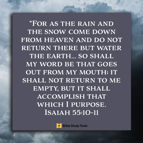 Isaiah 55:10-11, inspirational image Isaiah 55:10-11, Isaiah Verses, Isaiah 55 11, Grow Your Faith, Isaiah 55, Bible Study Tools, Be Encouraged, Scripture Reading, Divine Mercy