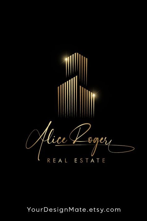 Premade Real Estate Logo, Realtor Logo, Gold Real Estate Logo, Signature Logo, Premade Logo Design, Interior Designer Logo, Modern Logo Real Estate Logo Design Ideas, Real Estate Sign Design, Interior Designer Logo, Estate Logo, Logo Modern, Realtor Logo, Designer Logo, Real Estate Logo, Premade Logo Design