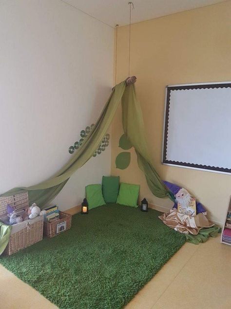 Childcare Rooms, Book Area, Decoration Creche, Reggio Inspired Classrooms, Diy Playroom, Preschool Rooms, Toddler Classroom, Reading Area, Home Daycare