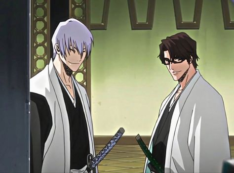 Aizen Matching Pfp, Aizen And Gin Matching Icons, Gin And Aizen Matching Pfp, Aizen X Gin, Aizen And Gin, Aizen Banners, Aizen Wallpaper Hd Pc, Aizen Pc Wallpaper, Meme Aizen