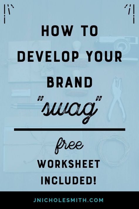 Brand Cool: Artefacts | Brand artefacts, aka merchandise or swag, is the physical “stuff” that connects people to your brand (business cards, t-shirts, packaging, etc.). These are a part of your brand experience and should have a place in your marketing plan. In this post, I share tips for working with brand artefacts and how to get the best ROI - includes a FREE printable for getting started with brand swag. | J.Nichole Smith #jnicholesmith #brandingtips #marketingtips #entrepreneurtips Small Business Merchandise, Small Business Shirt Packaging, Business Shirts Logo Ideas, Brand Swag, Brand Merchandise, Teal Branding, Branding 101, Entrepreneur Branding, Branding Strategy