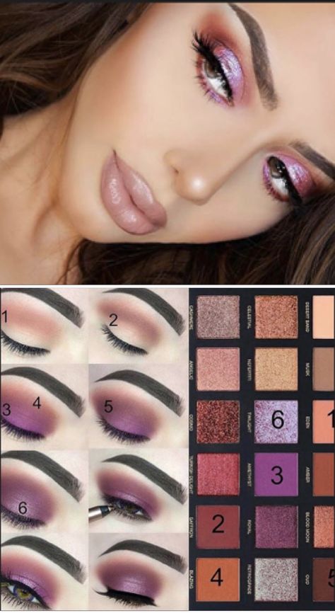 Huda Beauty - Desert Dusk Palette Matte Make Up, Makeup Smokey Eye, Huda Beauty Eyeshadow, Maquillage Yeux Cut Crease, Huda Beauty Desert Dusk, Smokey Eye Look, Makeup Smokey, Silicone Makeup, Makeup Tutorial Eyeshadow