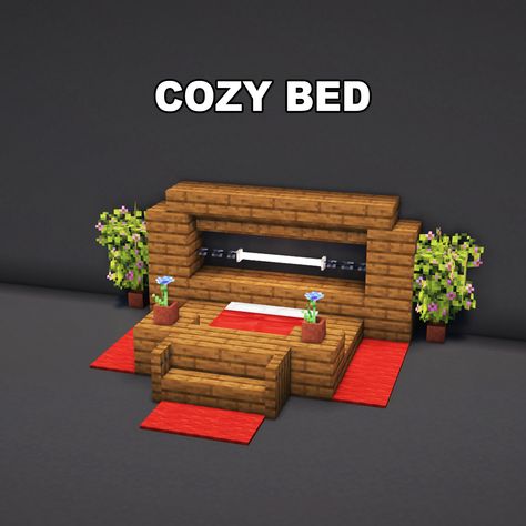 Minecraft Cozy Bed ✅ Follow for OP Minecraft Builds 📢 Share with your Friends 💬 Rate this Build 1-10 🔖Tags 🔖 #minecraft #minecraftbuilds #minecrafters #minecraftpe #minecraftmemes #mınecraftideas #minecraftbuild #minecraftbuilding #minecraftbuilding #minecrafttutorial #minecraftonly #mcpe #minecraftpc #minecraftcreations #minecraftdaily #minecraftdesign #minecraftjava #minecrafts #minecraftyoutuber #gaming Minecraft Bedroom Ideas To Build, Bed Designs Minecraft, Minecraft Bedroom Ideas Game Aesthetic, Beds Minecraft, Minecraft Bedroom Designs, Minecraft Bedroom Ideas Game, Minecraft Bed Designs, Bed Minecraft, Minecraft Bed Ideas