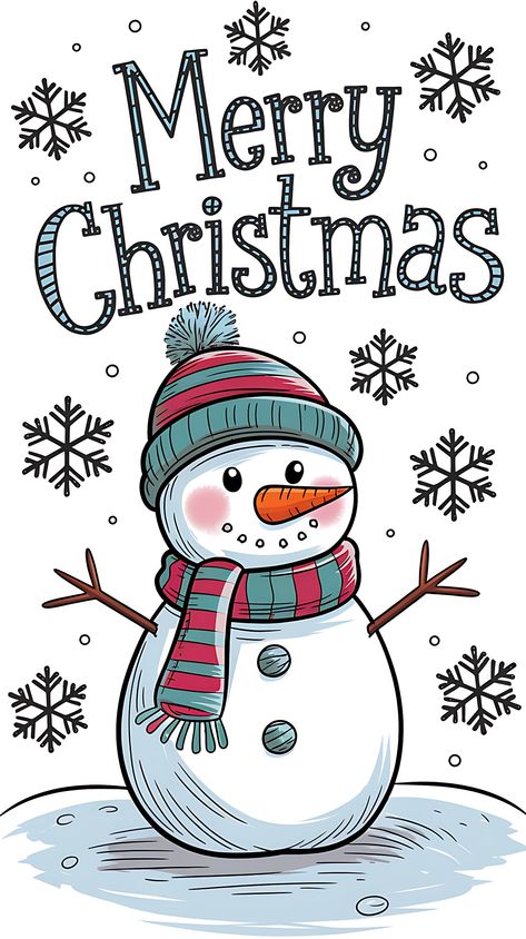 Free Cute Snowman with a Scarf and Hat Cute Snowman Drawing, Cute Snowmen Drawings, Snowman Drawing, Free Christmas Backgrounds, Snowman Clipart, Free Printable Stationery, Valentine Background, Scarf And Hat, Christmas Decals